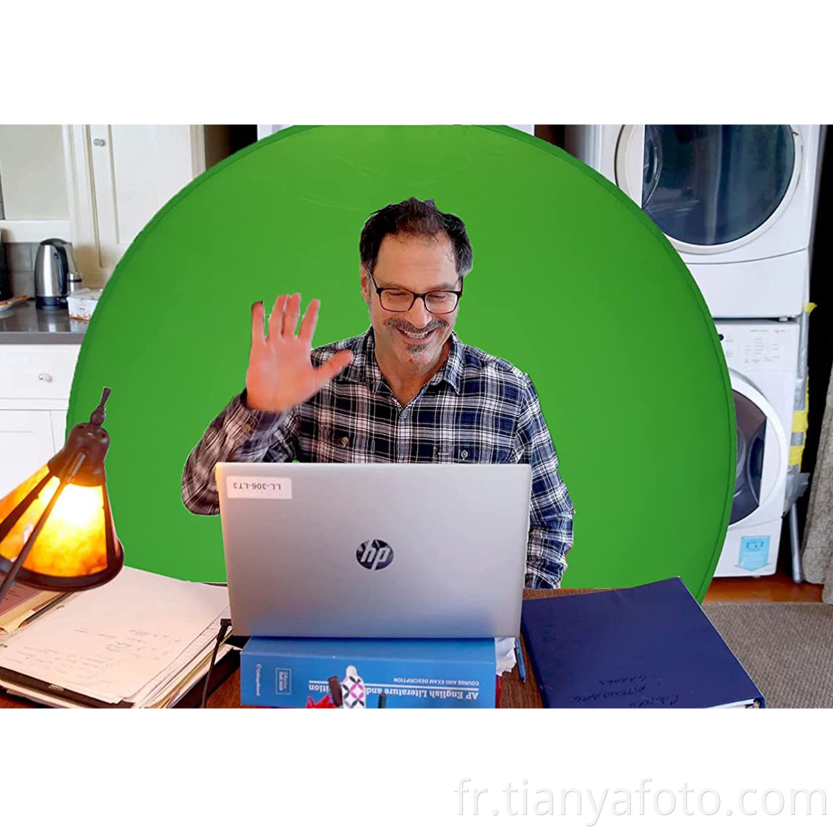 2021 chaise toile de fond écran vert Portable Studio réflecteur photographique pliable pour toile de fond webcam